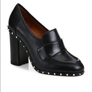 Valentino Loafer Pumps in black leather size 6.5